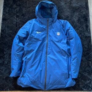 Nike NFL Team Issued Down Hooded Parka Jacket Blue Men's Size XL DC3054-431 NWOT